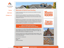 Tablet Screenshot of northfaceroofing.com